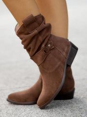 Camilla | Elegante Und Legere Slouch Stiefeletten – Cowboy Braun