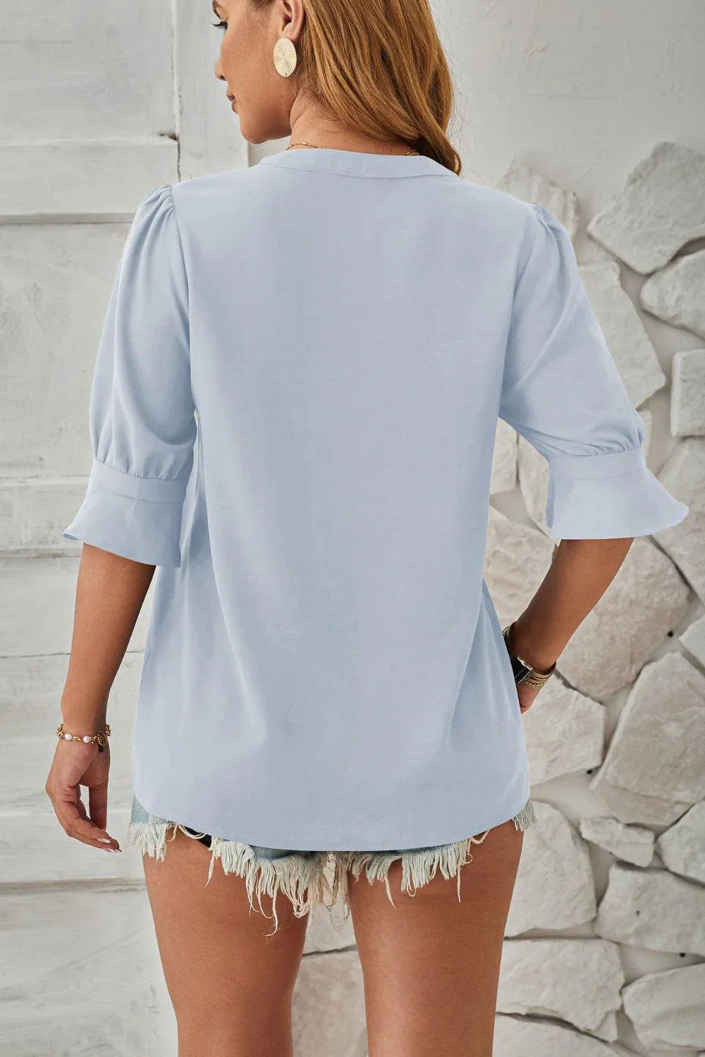 Zeline – Bezaubernde Bluse mit Puffärmeln