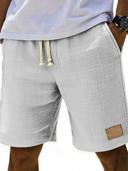Bastian | Herren Bermuda Shorts mit Kordelzug – Weiß