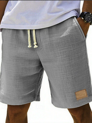 Bastian | Herren Bermuda Shorts mit Kordelzug – Grau