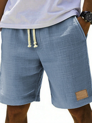 Bastian | Herren Bermuda Shorts mit Kordelzug – Hellblau