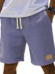 Bastian | Herren Bermuda Shorts mit Kordelzug – Lila