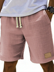 Bastian | Herren Bermuda Shorts mit Kordelzug – Rosa