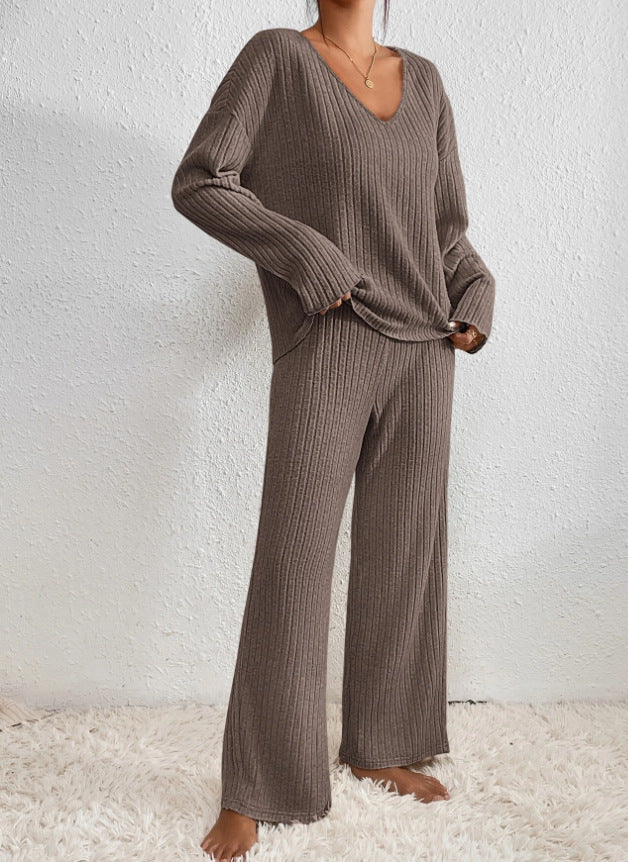 Daphne – stilvolles zweiteiliges Set mit geripptem design für damen