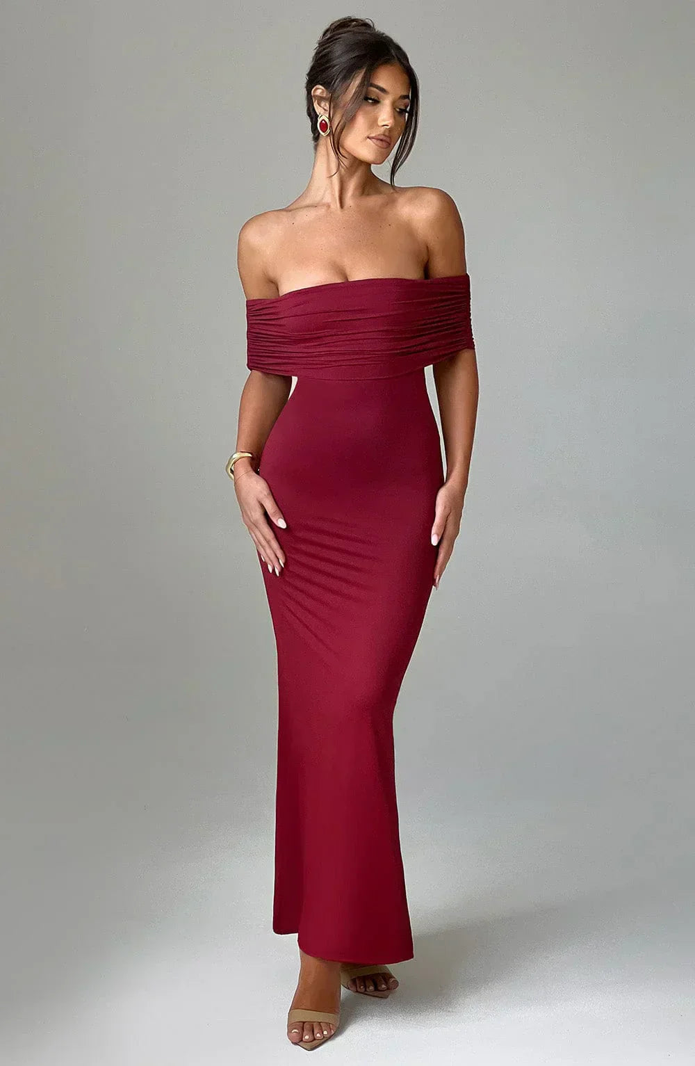 Violet | Rückenfreie Maxikleid