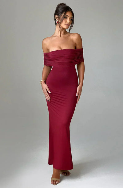 Violet | Rückenfreie Maxikleid