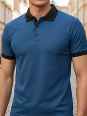Lennart | Herren Kurzarm Poloshirt Regular Fit – Blau