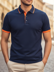 Lennart | Herren Kurzarm Poloshirt Regular Fit – Marineblau