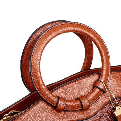 Luxus Ledertasche Damen – Echtleder Schultertasche Crossbody