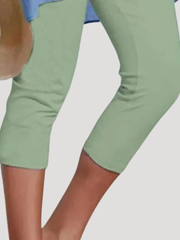 Brunhilde | Damen Capri Leggings 3/4 Länge – Grün