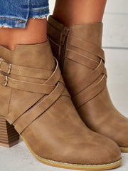 Elisa | Stilvolle Leder Boots Damen Trend – Braun