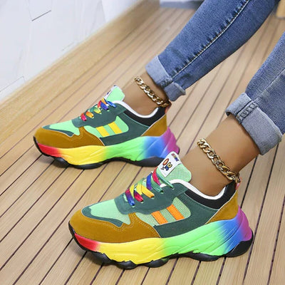 Stilvoll und bequem mit buntem design | schuh für frauen
