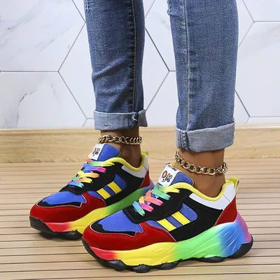 Stilvoll und bequem mit buntem design | schuh für frauen