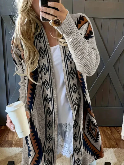 Amory – offene weste im boho-chic-stil drückt den geist der freiheit aus