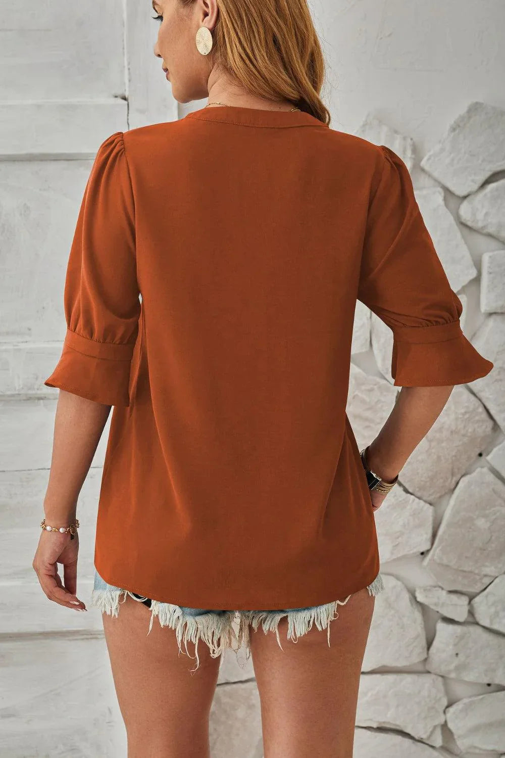 Zeline – Bezaubernde Bluse mit Puffärmeln