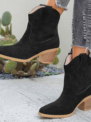 Isabella | Modische Und Elegante Western Stiefeletten – Schwarz