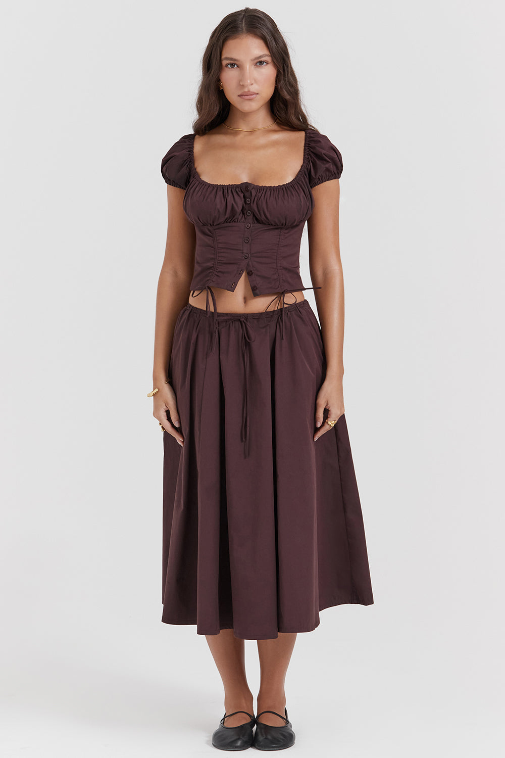 Zweiteiler Damen – Baumwolle – Boho Chic Stil – Sommer-Outfit