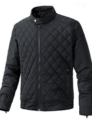 Corvald | Herren Steppjacke mit Stehkragen – Schwarz