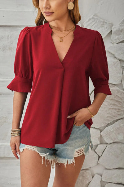 Zeline – Bezaubernde Bluse mit Puffärmeln