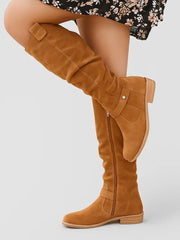 Sophie | Damen Orthopädische Kniehohe Stiefel – Hellbraun