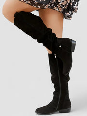 Sophie | Damen Orthopädische Kniehohe Stiefel – Schwarz