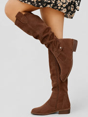 Sophie | Damen Orthopädische Kniehohe Stiefel – Dunkelbraun