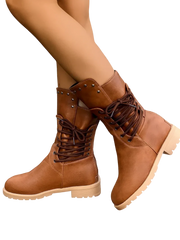 Damen Schnürstiefel – Braun