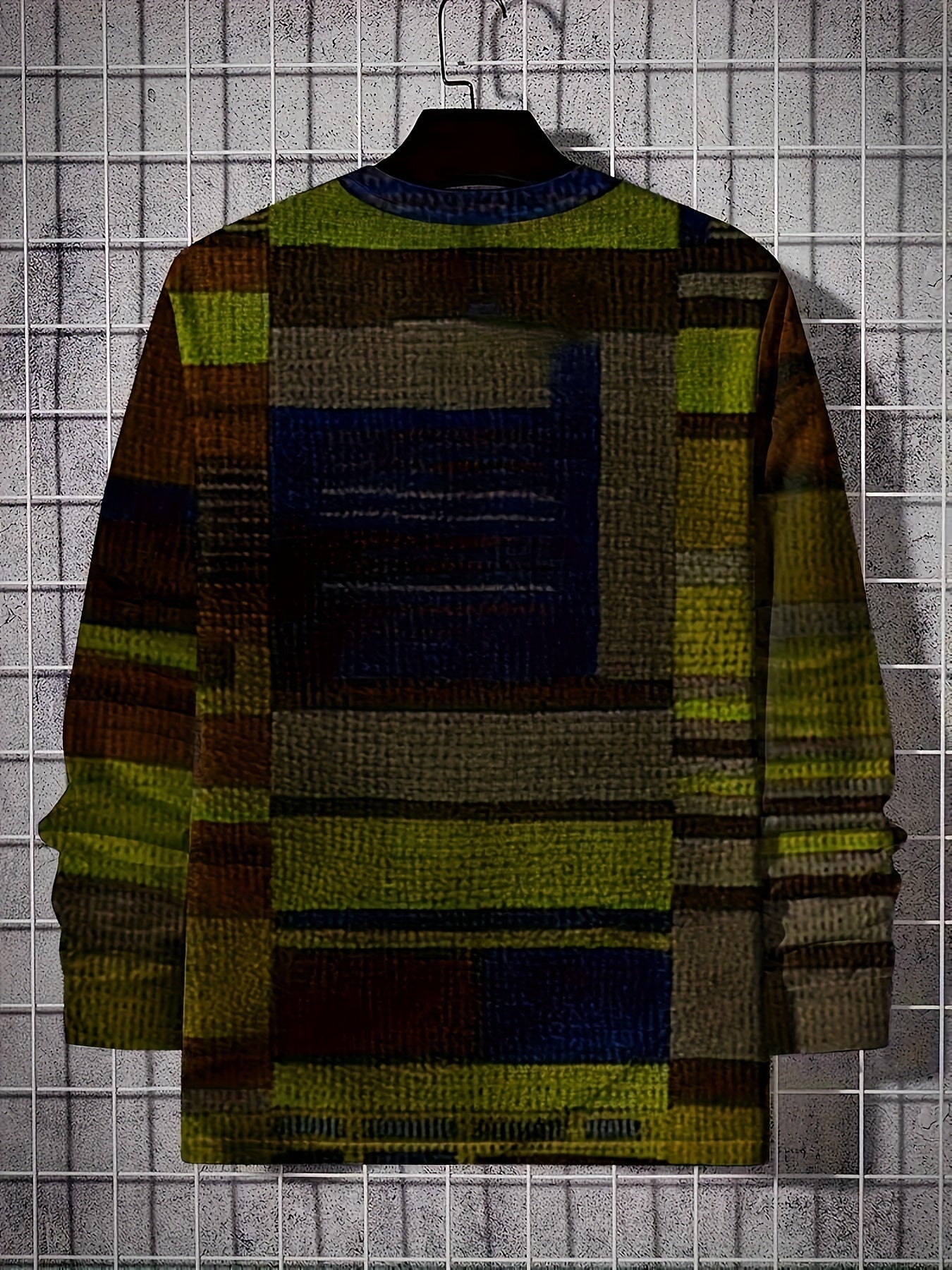 Calvin – Langärmeliges T-Hemd Mit Blockmuster