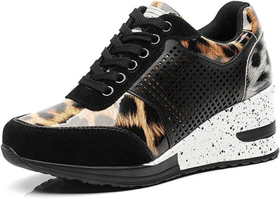 Trendige turnschuhe mit hohem absatz und keilabsatz für frauen