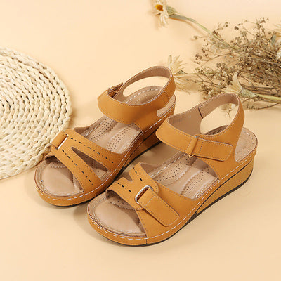 ABIGAIL™ | Sommerliche Plateausandalen mit Klettverschluss