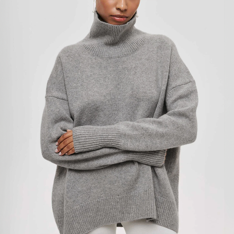 Amelia | Eleganter Strick-Dolcevita-Pullover