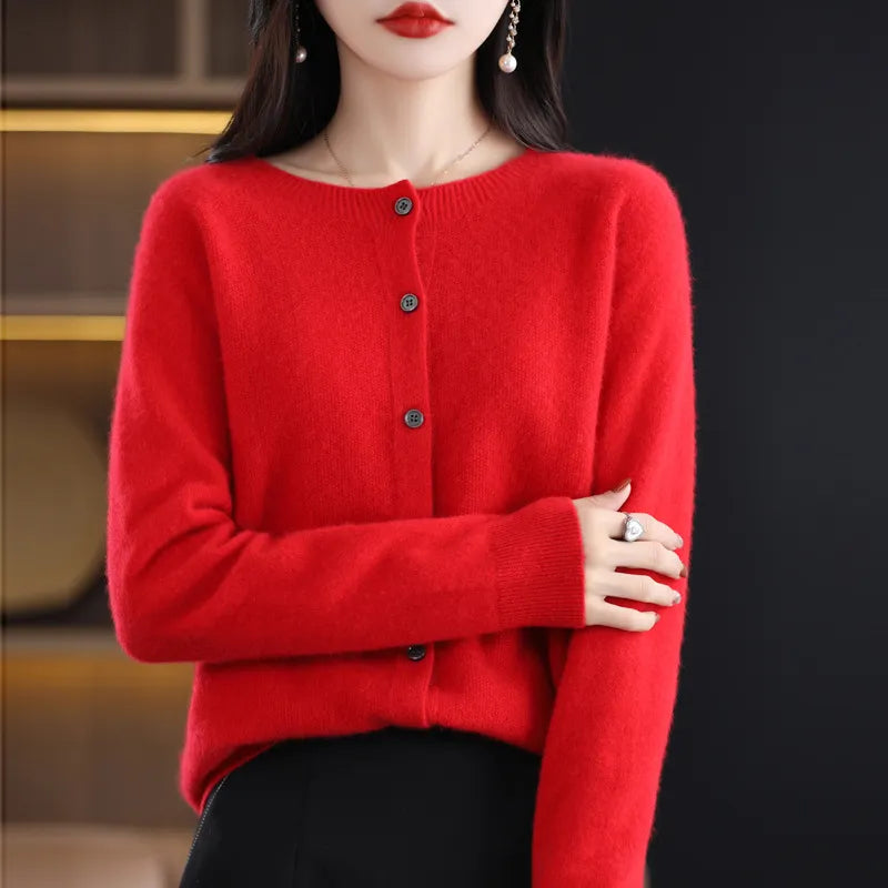Annika – woll-cardigan – weiche und stilvolle damen-wolljacke für herbst und winter