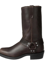 Stilvolle Leder Herren Cowboy Stiefel - Darius – Dunkelbraun