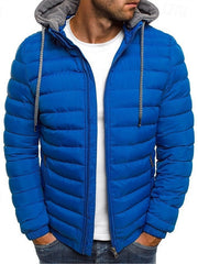 Edmund | Herren Steppjacke mit Kapuze Winterjacke – Königsblau