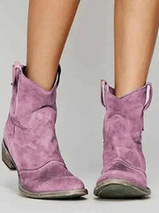 Elegante Stiefeletten Damen – Lila