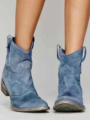 Elegante Stiefeletten Damen – Hellblau