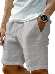 Malte | Herren Casual Shorts mit Lockere Passform und Kordelzug – Grau