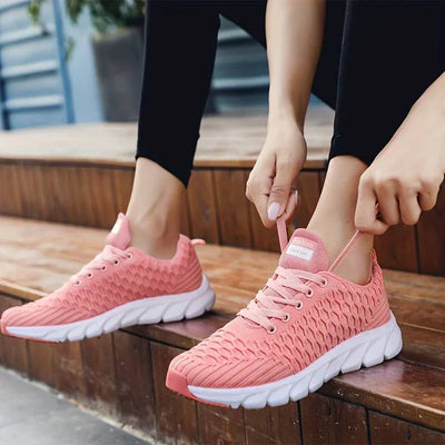 Bequeme damen-sneaker mit memory-schaum