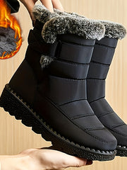 Britta | Wasserdichte Damen Daunenstiefel – Schwarz