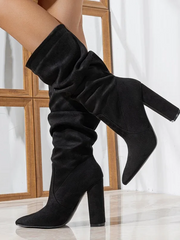 Isabella | Lässige Slouchy-Stiefel Für Damen – Schwarz