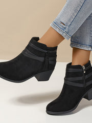 Petra | Elegante Und Moderne Quasten Stiefeletten – Schwarz