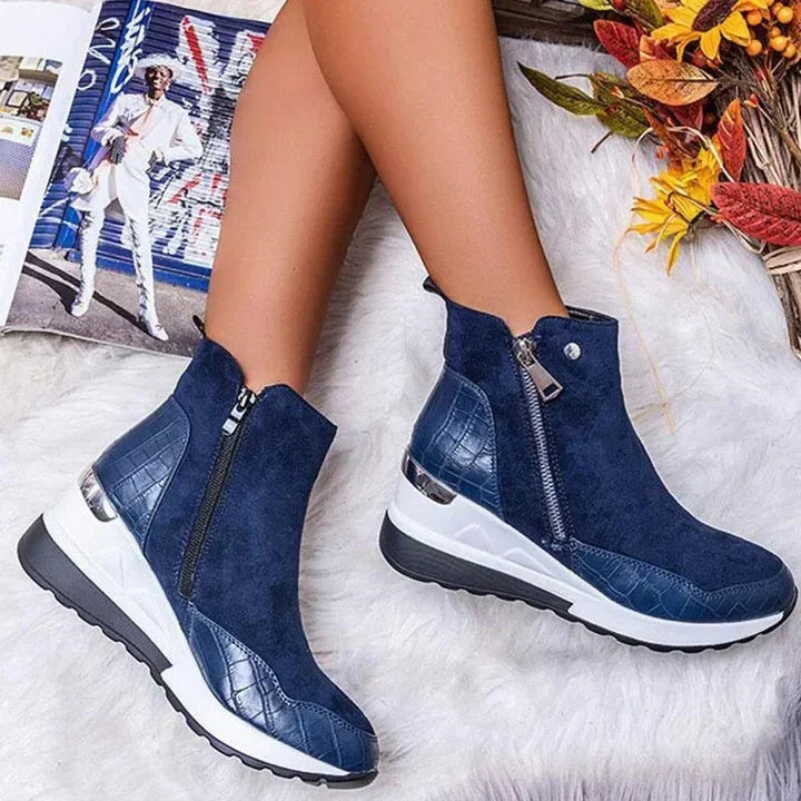 Bequeme wasserdichte damenstiefelette