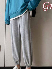 Gerdula | Damen Jogginghose Fleece warm Relaxed Fit – Grau