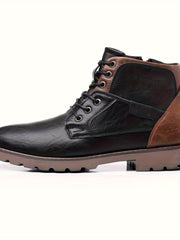Gereon | Herren Stiefelette Schnürstiefel Schwarz – Black