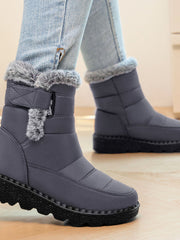 Grimara | Damen Winterstiefel Wasserdicht Warm – Grau