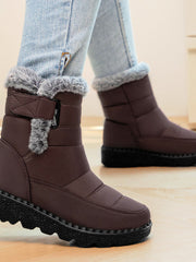 Grimara | Damen Winterstiefel Wasserdicht Warm – Braun