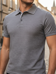 Lennart | Herren Kurzarm Poloshirt Regular Fit – Grau