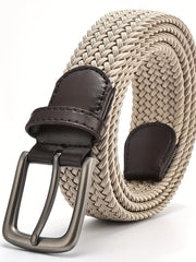 Gürtel Herren mit Vierkant-Gürtelschnalle – Khaki