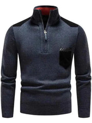 Herren Rundhals Pullover – Blau