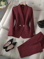 Hosenanzug Damen Elegant – Bordeaux